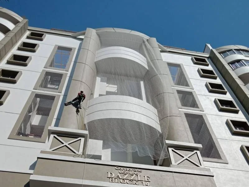 Building Duct Safety Nets Installed by Lakshmi Enterprises